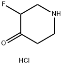 3-氟-4-哌啶酮盐酸盐 结构式