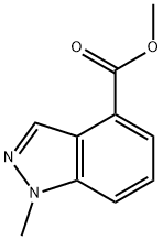 1-甲基吲唑-4-羧酸 结构式