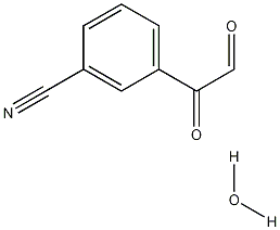 M-CYANOPHENYLGLYOXAL HYDRATE 结构式