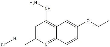 6-乙氧基-4-肼基-2-甲基喹啉盐酸盐 结构式