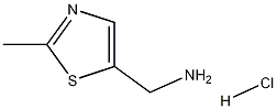 (2-甲基噻唑-5-基)甲胺盐酸盐 结构式