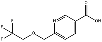 6-[(2,2,2-三氟乙氧基)甲基]烟酸 结构式