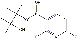 2,6-二氟吡啶-3-硼酸频哪醇酯 结构式