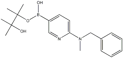 6-[苄基(甲基)氨基]吡啶-3-硼酸频哪醇酯 结构式