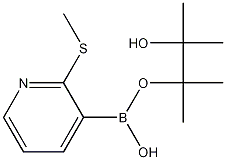 2-(METHYLSULFANYL)PYRIDINE-3-BORONIC ACID PINACOL, ESTER 结构式