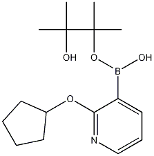 2-(环戊氧基)-吡啶-3--硼酸频哪醇酯 结构式