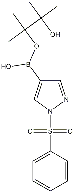 1-苯磺酰-1H-吡唑-4-硼酸频哪酯 结构式