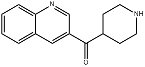 哌啶-4-基(喹啉-3-基)甲酮 结构式