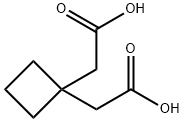 2,2'-(环丁烷-1,1-二基)二乙酸 结构式