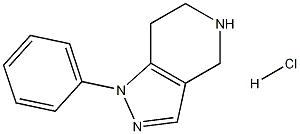 1-苯基-4,5,6,7-四氢-1H-吡唑并[4,3-C]吡啶二盐酸盐 结构式