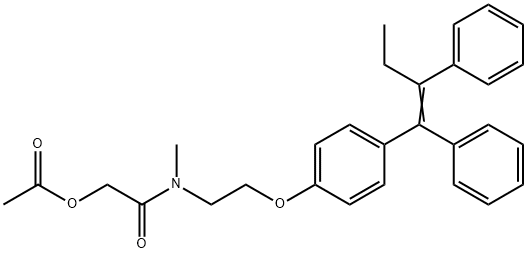N-Methyl-N-(2-acetoxyacetyl)tamoxifen 结构式