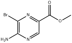 5-氨基-6-溴-2-吡嗪甲酸甲酯 结构式