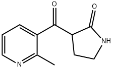 2-Methyl-3-pyridoyl-2-pyrrolidinone 结构式