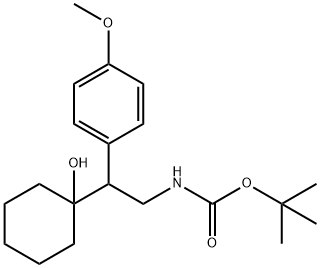 N-Boc-1-[2-Amino-1-(4-methoxyphenyl)ethyl]cyclohexanol 结构式