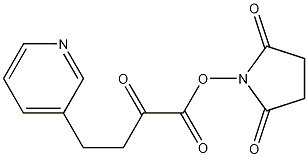 -Oxo-3-pyridinebutyric Acid, N-Hydroxysuccinimide Ester 结构式