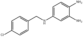 4-(4-Chlorobenzylamino)-1,2-phenylenediamine 结构式