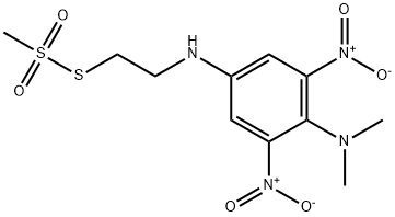 N-(4-Dimethylamino-3,5-dinitrophenyl)ethylamino Methanethiosulfonate 结构式