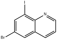 6-溴-8-碘喹啉 结构式