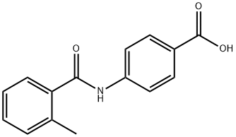 4-(2-甲基苯甲酰胺基)苯甲酸 结构式