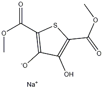 2,5-二羧酸二甲酯-3,4-二酚钠噻吩 结构式