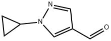 1-环丙基吡唑-4-甲醛 结构式