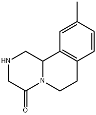 10-METHYL-2,3,6,7-TETRAHYDRO-1H-PYRAZINO[2,1-A]ISOQUINOLIN-4(11BH)-ONE 结构式