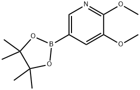 2,3-DIMETHOXYPYRIDINE-5-BORONIC ACID, PINACOL ESTER 结构式