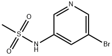 N-(5-溴吡啶-3-基)甲烷磺酰胺 结构式