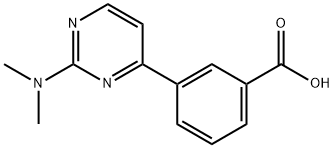 3-(2-dimethylamino-pyrimidin-4-yl)-benzoic acid 结构式