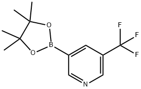 5-三氟甲基吡啶-3-硼酸频哪醇酯 结构式