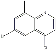 6-溴-4-氯-8-甲基喹啉 结构式