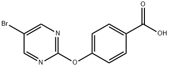 4-[(5-bromopyrimidin-2-yl)oxy]benzoic acid 结构式