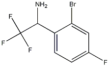 Benzenemethanamine, 2-bromo-4-fluoro-.alpha.-(trifluoromethyl)- 结构式