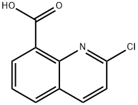 2-氯-8-喹啉甲酸 结构式