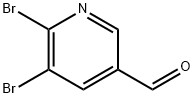 2,3-二溴吡啶-5-甲醛 结构式