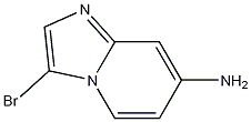 3-溴-7-氨基咪唑并[1,2-A]吡啶 结构式