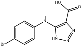 5-[(4-Bromophenyl)amino]-1H-1,2,3-triazole-4-carboxylic acid 结构式