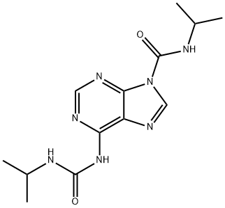 N-Isopropyl-6-[[(isopropylamino)carbonyl]amino]-9H-Purine-9-carboxamide 结构式