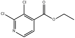 2,3-二氯吡啶-4-甲酸乙酯 结构式