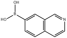 7-异喹啉硼酸 结构式