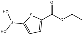 (5-(ETHOXYCARBONYL)THIOPHEN-2-YL)BORONIC ACID 结构式