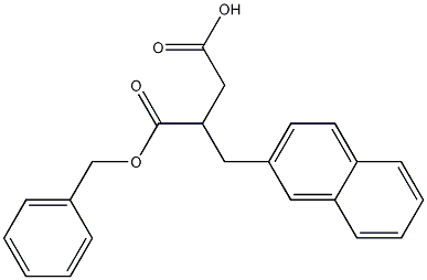 2-Naphthalen-2-ylmethyl-succinicacid1-benzylester 结构式