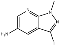 5-Amino-1-methyl-3-iodo-1H-pyrazolo[3,4-b]pyridine 结构式