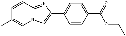 2-[4-(Ethoxycarbonyl)phenyl]-6-methyl-imidazo[1,2-a]pyridine 结构式
