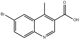 6-溴-4-甲基喹啉-3-羧酸 结构式