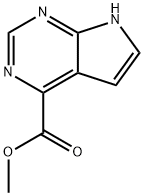 7H-吡咯并[2,3-D]嘧啶-4-甲酸甲酯 结构式