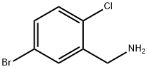5-溴-2-氯苄胺 结构式