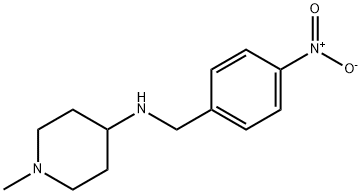 1-methyl-N-(4-nitrobenzyl)piperidin-4-amine 结构式