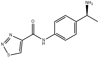 1,2,3-Thiadiazole-4-carboxamide, N-[4-[(1S)-1-aminoethyl]phenyl]- 结构式