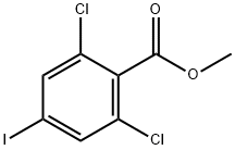 2,6-二氯-4-碘苯甲酸甲酯 结构式